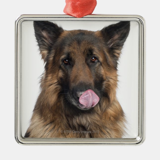 German Shepherd Metal Tree Decoration (Front)