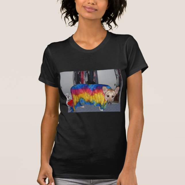 German Shepherd Modelling Clothes T-Shirt (Front)