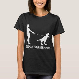 German Shepherd Mom Dinosaur GSD Owners Trex Women T-Shirt