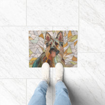 German Shepherd - Mosaic Art