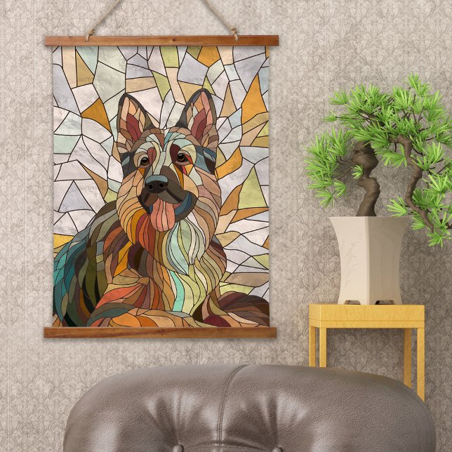 German Shepherd -  Mosaic Art Hanging Tapestry (Creator Uploaded)