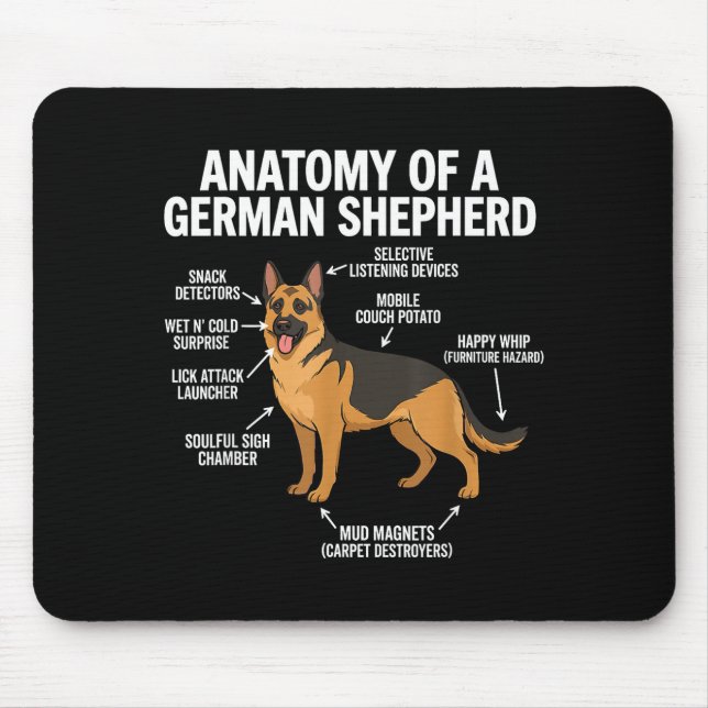 German Shepherd  Mouse Mat (Front)
