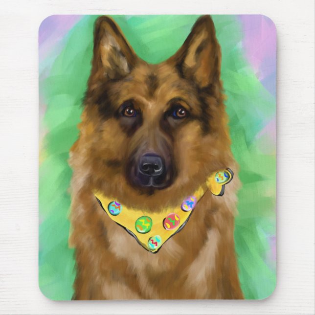GERMAN SHEPHERD     MOUSE MAT (Front)