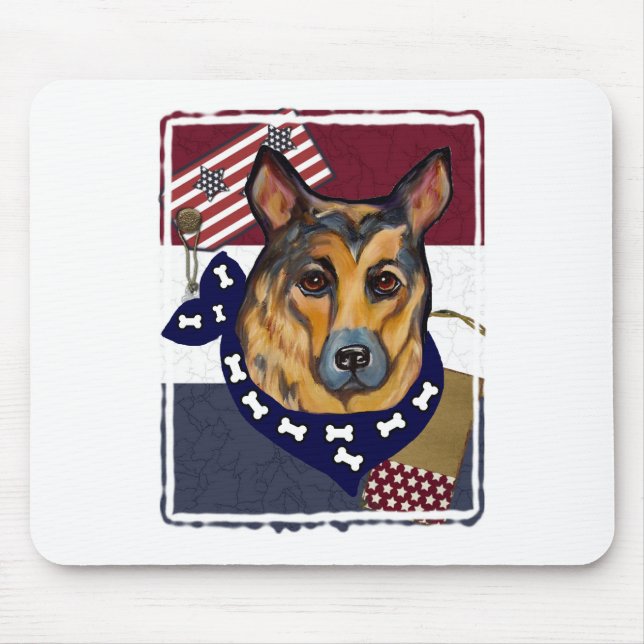 GERMAN SHEPHERD MOUSE MAT (Front)