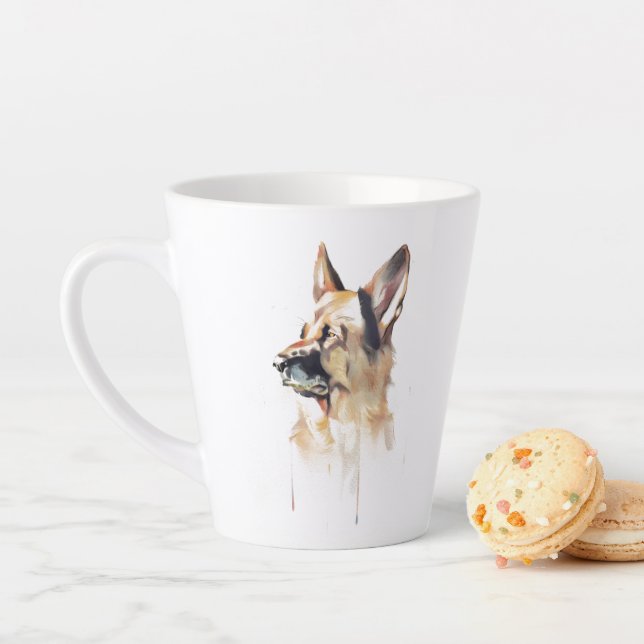 German Shepherd Mug, Dog Mom Coffee Cup (In Situ)