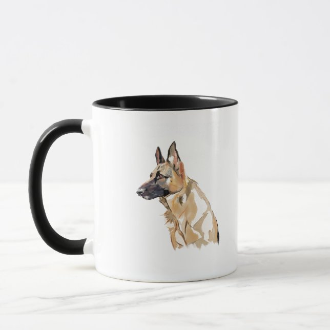 German Shepherd Mug – Dog Mom Coffee Cup (Left)