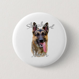 German Shepherd Mum 2 6 Cm Round Badge