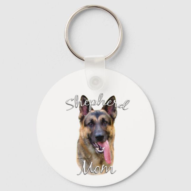 German Shepherd Mum 2 Key Ring (Front)