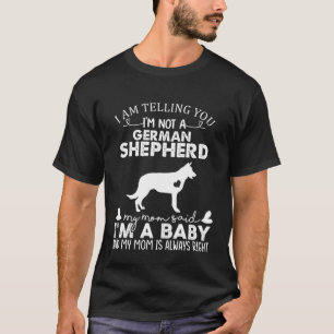 German Shepherd Mum Baby  Cute Dog Owner Mothers D T-Shirt