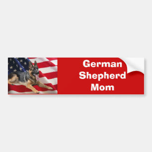German Shepherd Mum Bumper Sticker