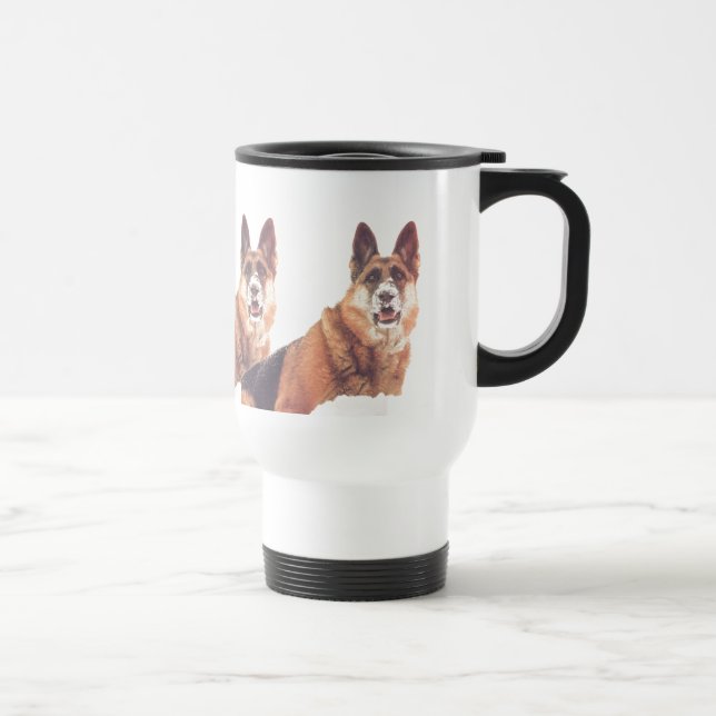 German Shepherd Mum Commuter Coffee Mug (Right)