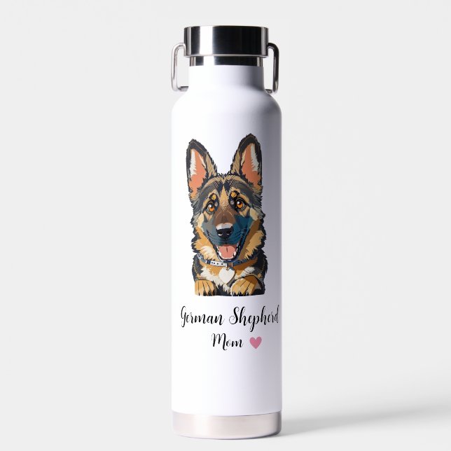 German Shepherd Mum Copper Vacuum  Water Bottle (Front)