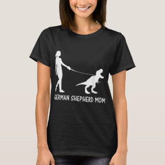 German Shepherd Mum Dinosaur GSD Owners Trex Women T-Shirt