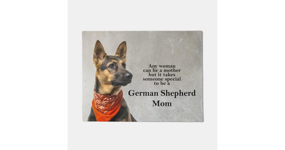 German Shepherd Mum Doormat Zazzle Co Uk