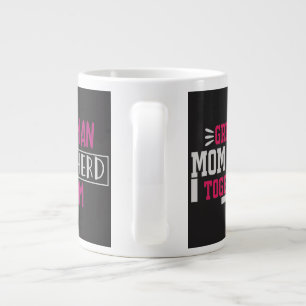 German Shepherd Mum Great Moments Together Typogra Large Coffee Mug