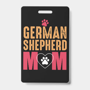German Shepherd Mum ID Badge