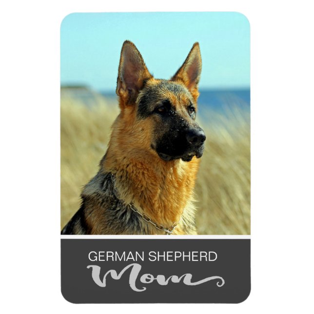 German Shepherd Mum Insert Your Dog's Photo Magnet (Vertical)