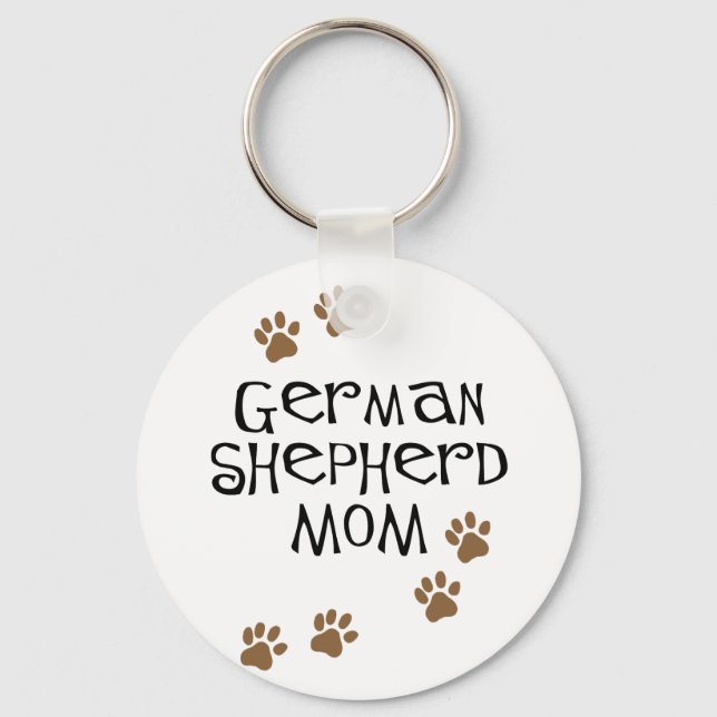 German Shepherd Mum Key Ring (Front)