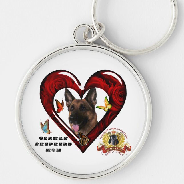 German Shepherd Mum Keychain (Front)
