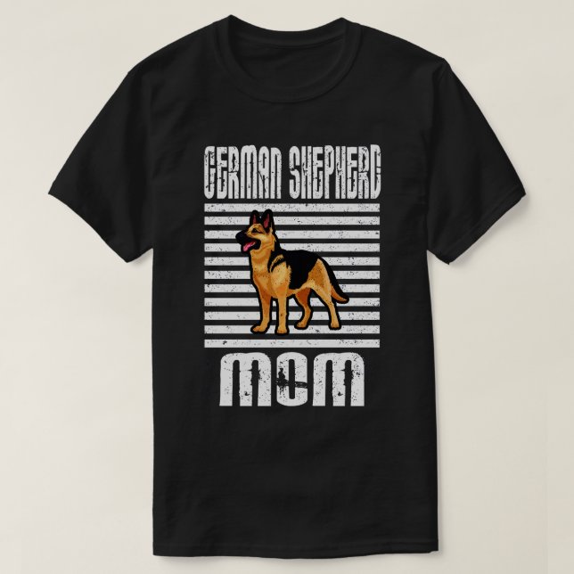 German Shepherd Mum Proud Dogs T-Shirt (Design Front)