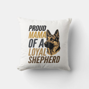 German Shepherd Mum Shirt Vintage Dog Mama Graphic Cushion