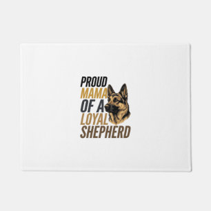 German Shepherd Mum Shirt Vintage Dog Mama Graphic Doormat