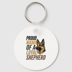 German Shepherd Mum Shirt Vintage Dog Mama Graphic Key Ring