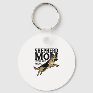 German Shepherd Mum Shirt Vintage Engraving Dog Lo Key Ring
