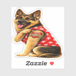 German Shepherd Mum Tattoo