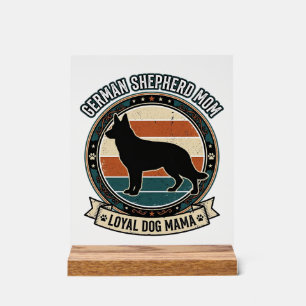 German Shepherd Mum Vintage Dog Lover Tee_1 Acrylic Sign