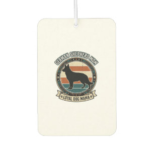 German Shepherd Mum Vintage Dog Lover Tee_1 Car Air Freshener