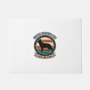 German Shepherd Mum Vintage Dog Lover Tee_1 Doormat
