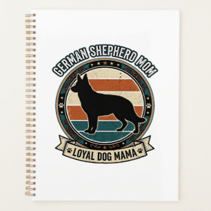German Shepherd Mum Vintage Dog Lover Tee_1 Planner