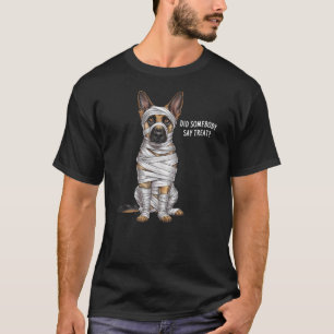 German Shepherd Mummy Halloween Dog T-Shirt