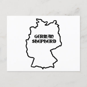 german shepherd name in origin postcard