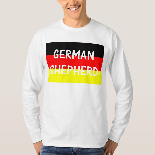 german shepherd name on flg T-Shirt (Front)