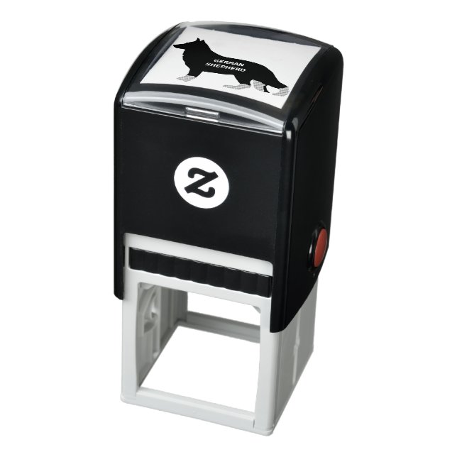 German Shepherd name silo bi colour Self-inking Stamp (Product)