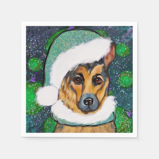 GERMAN SHEPHERD   NAPKIN (Front)