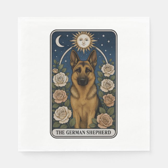 German Shepherd Napkin (Front)
