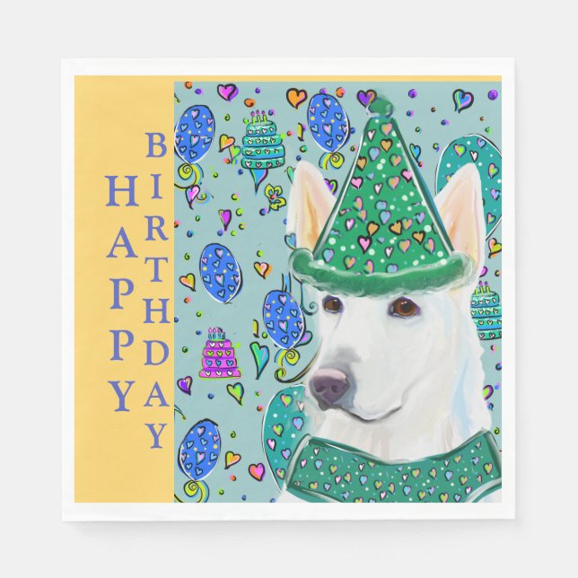 GERMAN SHEPHERD  NAPKIN (Front)
