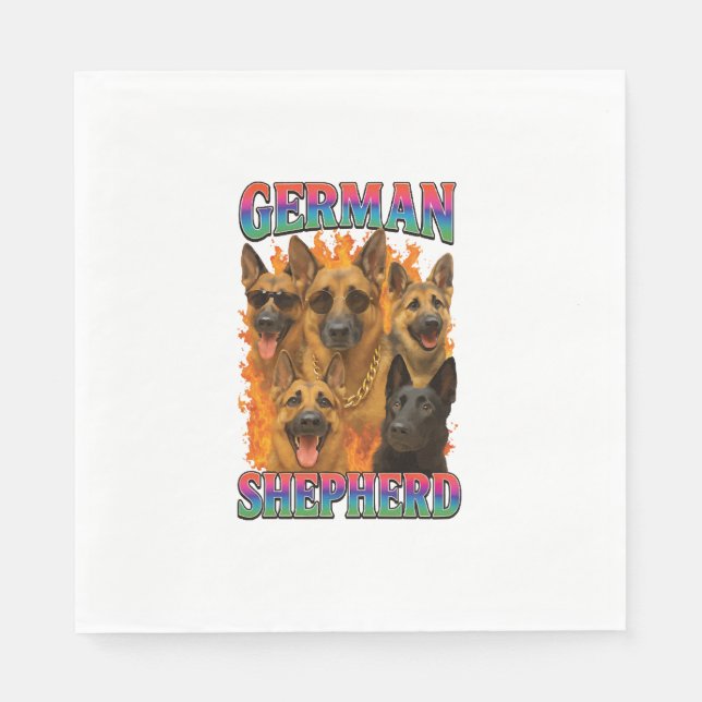 German Shepherd Napkin (Front)