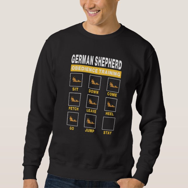 German Shepherd Obedience Training Dog Guide To Tr Sweatshirt (Front)