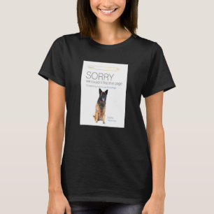 German Shepherd Online Shop Seller 404 Dog Page T-Shirt