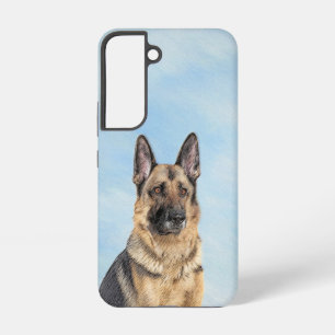 German Shepherd Painting - Cute Original Dog Art Samsung Galaxy Case