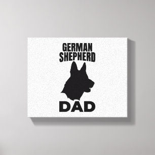 German Shepherd Papa Canvas Print