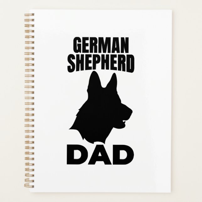 German Shepherd Papa Planner (Front)