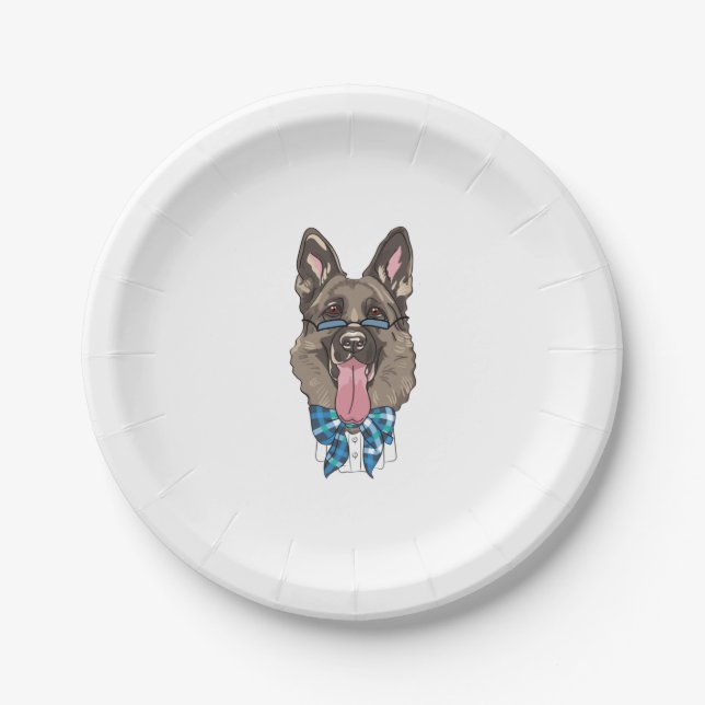 German Shepherd   Paper Plate (Front)