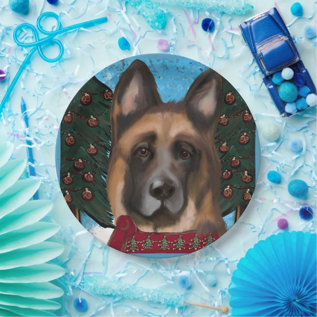 German Shepherd  Paper Plate (Party)