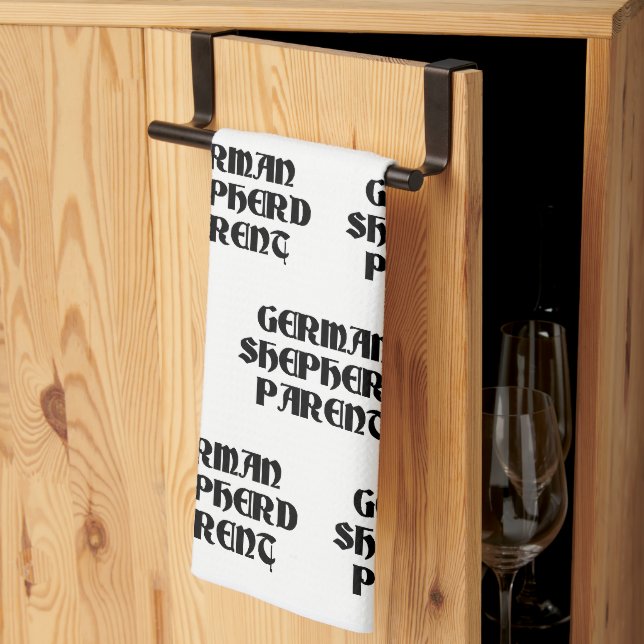 german shepherd parent tea towel (Thirds Fold)