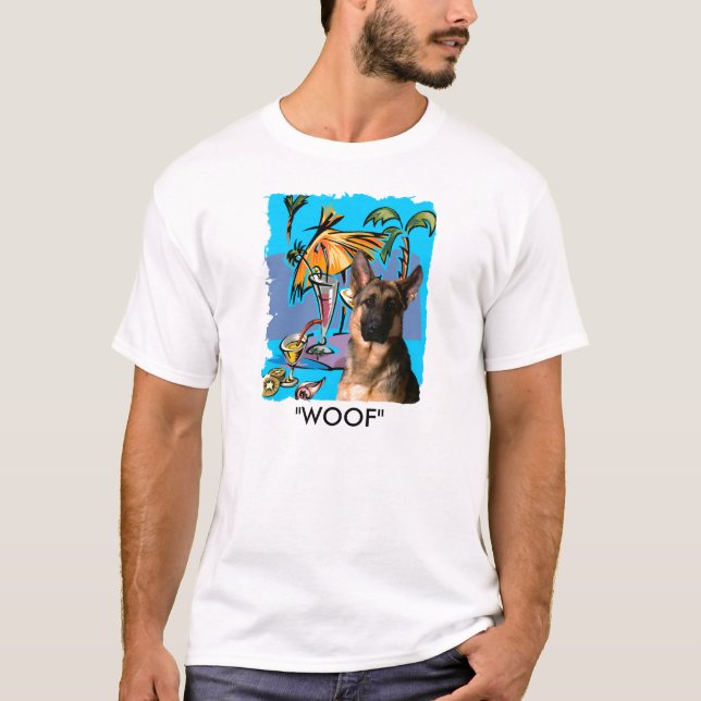 German Shepherd PartyTime T-Shirt (Front)